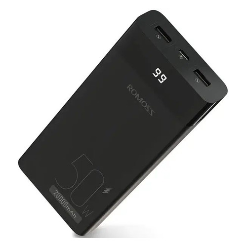 

Внешний аккумулятор (Power Bank) Romoss PPD20, 20000мAч, черный, PPD20