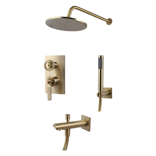 

Душевой гарнитур для ванны Bronze de Luxe 1760`S Loft 6630CG золотистый, 6630CG