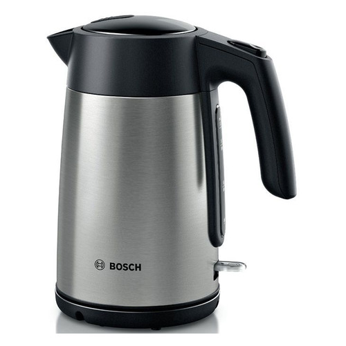 фото Чайник электрический bosch twk7l460, 2400вт, нержавеющая сталь и черный