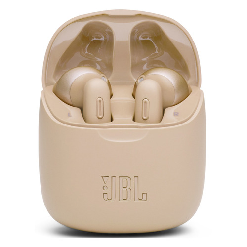 

Гарнитура JBL Tune 225TWS, Bluetooth, вкладыши, золотистый [jblt225twsgld], Tune 225TWS