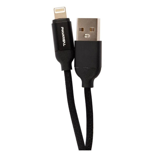 фото Кабель pavareal pa-dc159, lightning (m) - usb type-c (m), 1м, в оплетке, 5a, черный [ут000027310] noname