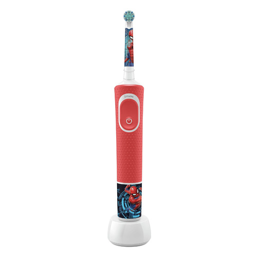 фото Электрическая зубная щетка oral-b spiderman d100.413.2k ee, цвет: красный