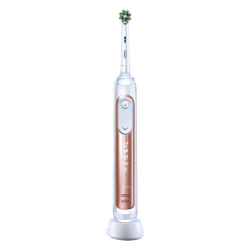 фото Электрическая зубная щетка oral-b genius x lite rose gold, цвет: золотистый