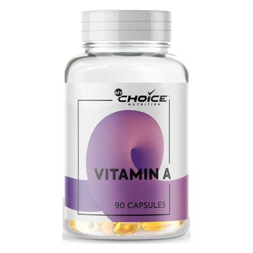 фото Витамин mychoice nutrition vitamin a (ретинол), капсулы, 90шт, без вкуса