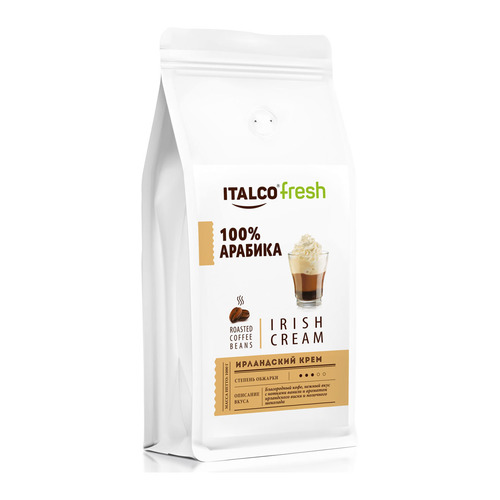 

Кофе зерновой ITALCO Irish Cream, средняя обжарка, 1000 гр, Irish Cream