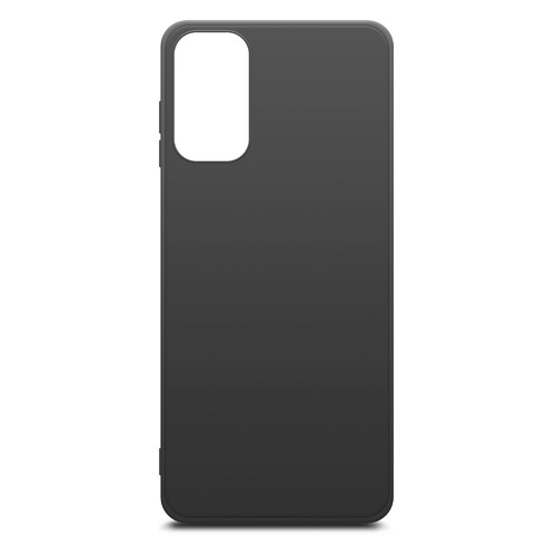 фото Чехол (клип-кейс) borasco silicone case, для samsung galaxy m52, черный (матовый) [40837]