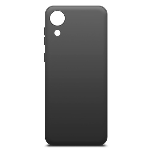 фото Чехол (клип-кейс) borasco microfiber case, для samsung galaxy a03 core, черный [40947]