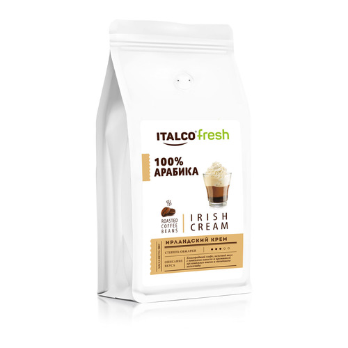 

Кофе зерновой ITALCO Irish Cream, средняя обжарка, 500 гр, Irish Cream