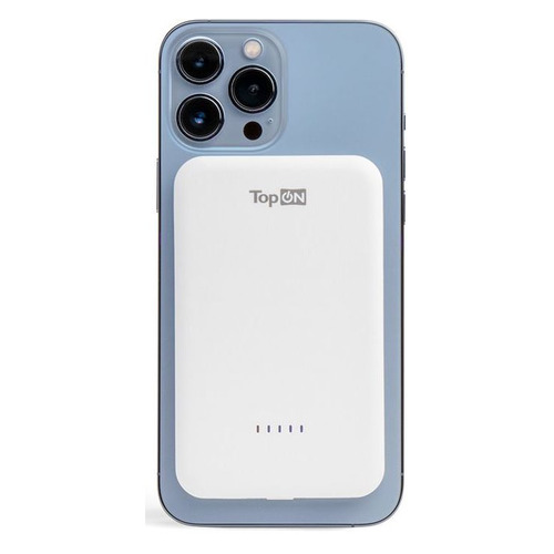 

Внешний аккумулятор (Power Bank) TOPON TOP-M5W, 5000мAч, белый [103078], TOP-M5W
