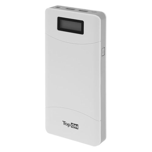 

Внешний аккумулятор (Power Bank) TOPON TOP-T72/W, 18000мAч, белый [101305], TOP-T72/W