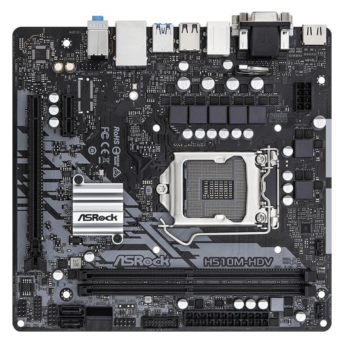 

Материнская плата ASROCK H510M-HDV R2.0, LGA 1200, Intel H510, mATX, Ret, H510M-HDV R2.0