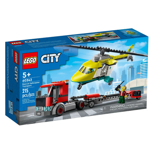 фото Конструктор lego city грузовик для спасательного вертолета, 60343