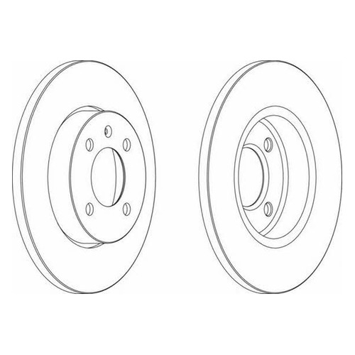 фото Тормозной диск ferodo ddf205, передний