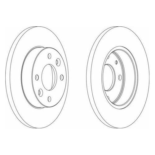 фото Тормозной диск ferodo ddf055, передний