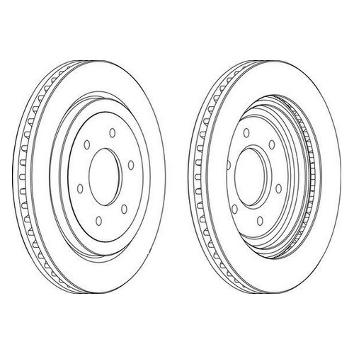 фото Тормозной диск ferodo ddf1611c-1, передний