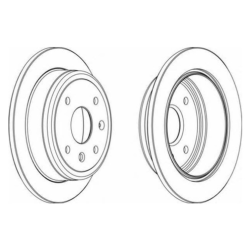 фото Тормозной диск ferodo ddf1606, задний