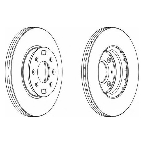 

Тормозной диск FERODO DDF1603, передний, DDF1603