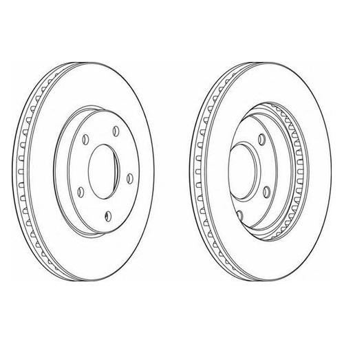 

Тормозной диск FERODO DDF1599, передний, DDF1599