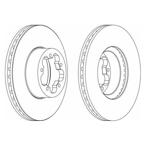 фото Тормозной диск ferodo ddf1555, передний
