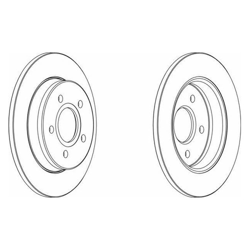 

Тормозной диск FERODO DDF1226, задний, DDF1226