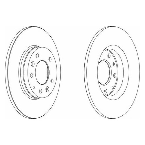 

Тормозной диск FERODO DDF1500, задний, DDF1500