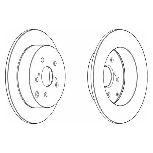 фото Тормозной диск ferodo ddf1419, задний
