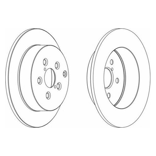 фото Тормозной диск ferodo ddf1406, задний
