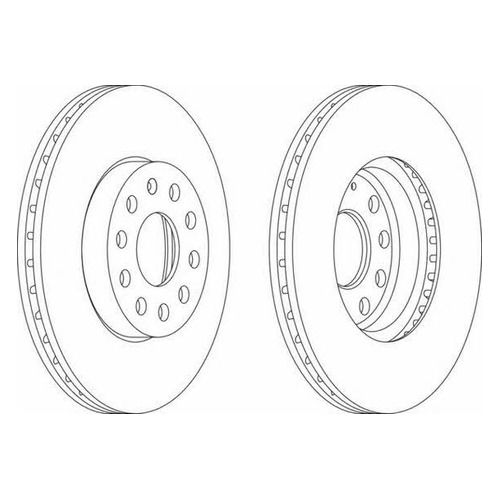 

Тормозной диск FERODO DDF1218, передний, DDF1218