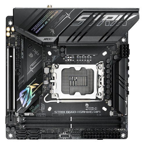 

Материнская плата ASUS ROG STRIX B660-I GAMING WIFI, LGA 1700, Intel B660, mini-ITX, Ret, ROG STRIX B660-I GAMING WIFI