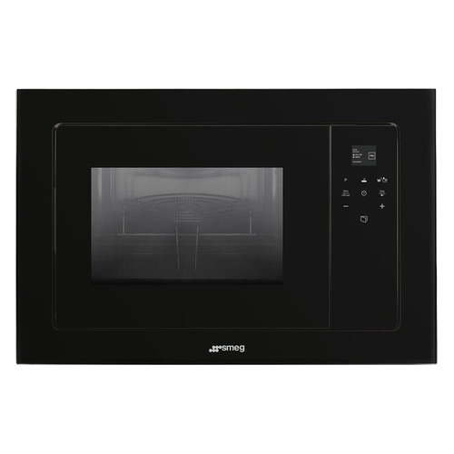 фото Микроволновая печь smeg fmi120n2, встраиваемая, 20л, 800вт, черный