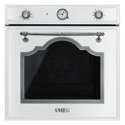 фото Духовой шкаф smeg sf750bs, белый/серебристый