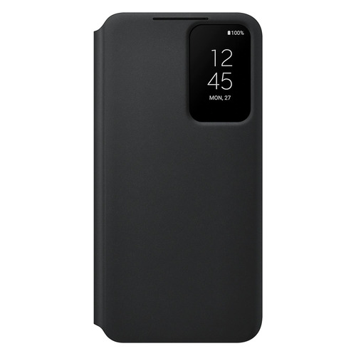 фото Чехол (флип-кейс) samsung smart clear view cover, для samsung galaxy s22, черный [ef-zs901cbegru]