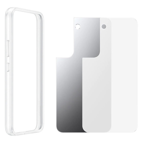 фото Чехол (клип-кейс) samsung frame cover, для samsung galaxy s22, прозрачный [ef-ms901ctegru]