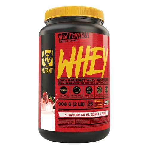 

Протеин MUTANT Whey, порошок, 908гр, клубничный крем [mut4], Whey