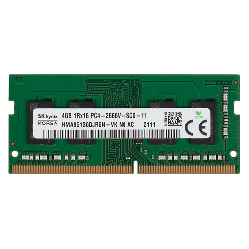 фото Модуль памяти hynix hma851s6djr6n-vkn0 ddr4 - 4гб 2666, so-dimm, oem