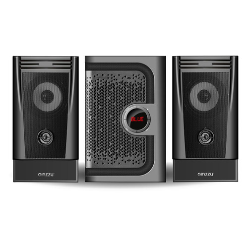 

Колонки Bluetooth Ginzzu GM-417, 2.1, черный, GM-417