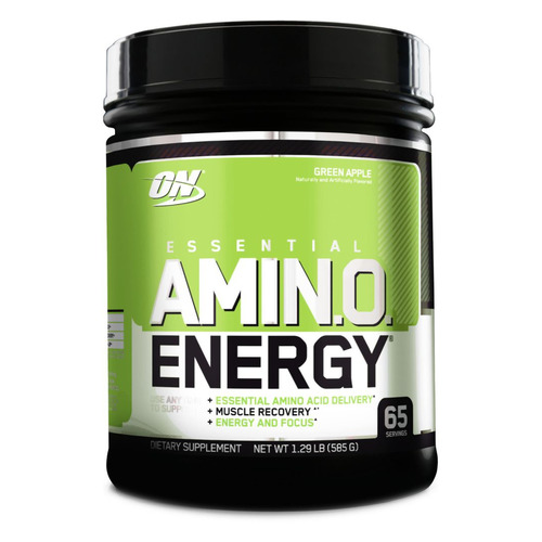 фото Аминокислотный комплекс optimum nutrition essential amino energy, порошок, 585гр, зеленое яблоко [on255]