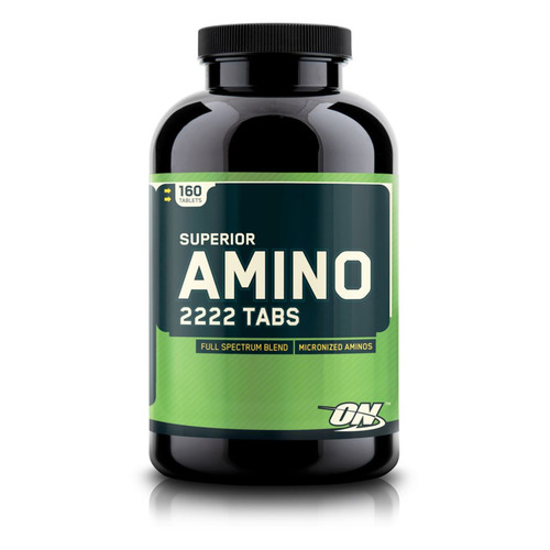 фото Аминокислотный комплекс optimum nutrition super amino 2222, таблетки, 160шт, 180гр, без вкуса [on226]