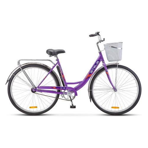 

Велосипед STELS Navigator-345 Z010 (2022), дорожный (взрослый), рама 20", колеса 28", фиолетовый, 17.3кг, с корзиной [lu070384], Navigator-345 Z010