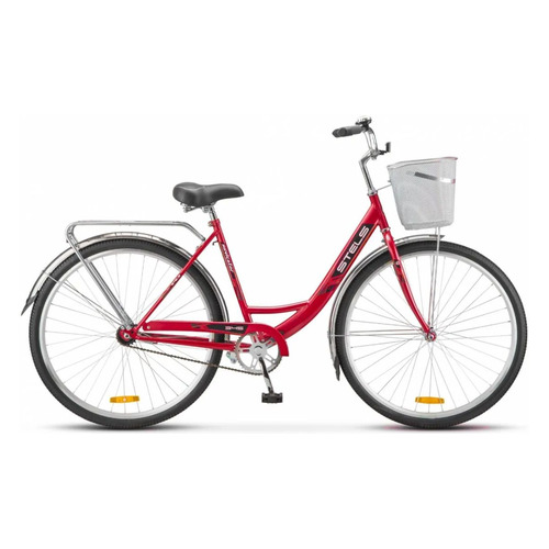 

Велосипед STELS Navigator-345 Z010 (2022), дорожный (взрослый), рама 20", колеса 28", красный, 17.3кг, с корзиной [lu090684], Navigator-345 Z010