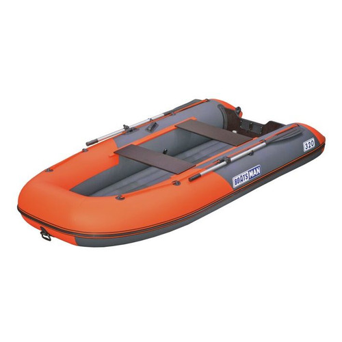 

Лодка моторно-гребная BOATSMAN BT320A, надувная, графитовый, Графитовый/оранжевый, BT320A