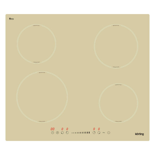 фото Индукционная варочная панель korting hi 64560 bb, независимая, бежевый