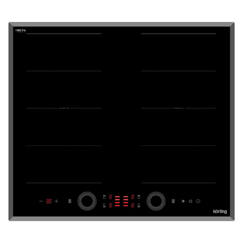 фото Индукционная варочная панель korting hib 68700 b quadro, независимая, черный