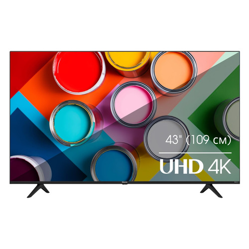 

Телевизор Hisense 43A6BG, 43", Ultra HD 4K, черный, 43A6BG