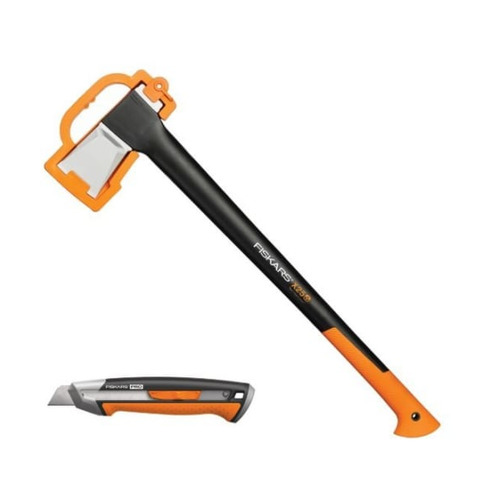 

Топор Fiskars X25, большой, черный/оранжевый (в комплекте нож) [1057915], X25