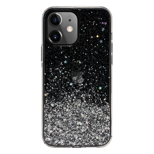 фото Чехол (клип-кейс) switcheasy starfield, для apple iphone 12 mini, черный (прозрачный) [gs-103-121-171-66] noname