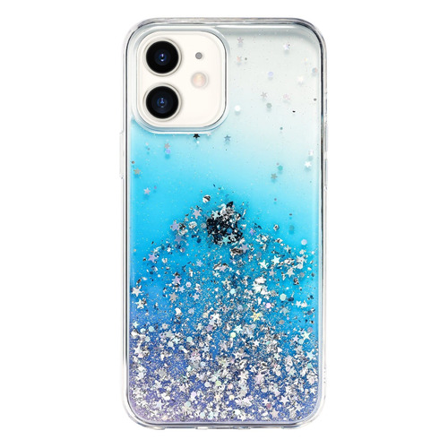 фото Чехол (клип-кейс) switcheasy starfield crystal, для apple iphone 12 mini, голубой (прозрачный) [gs-103-121-171-106] noname