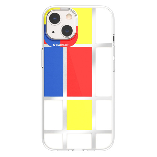 фото Чехол (клип-кейс) switcheasy artist mondrian, для apple iphone 13, разноцветный [gs-103-208-208-129] noname