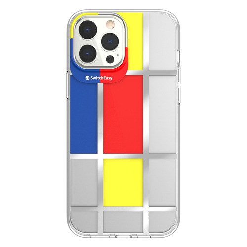 фото Чехол (клип-кейс) switcheasy artist mondrian, для apple iphone 13 pro max, разноцветный [gs-103-210-208-129] noname