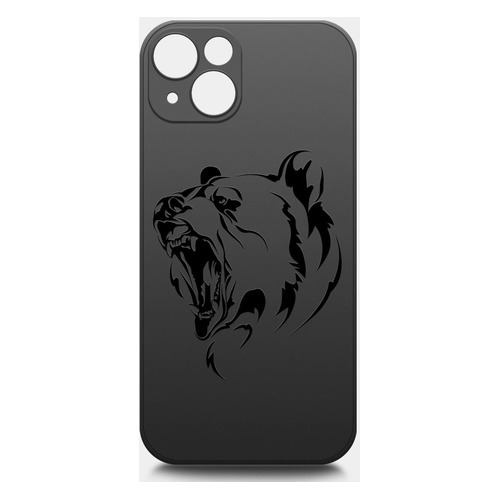 

Чехол (клип-кейс) BORASCO ArtWorks, для Apple iPhone 13 mini, черный/рисунок [51012], ArtWorks